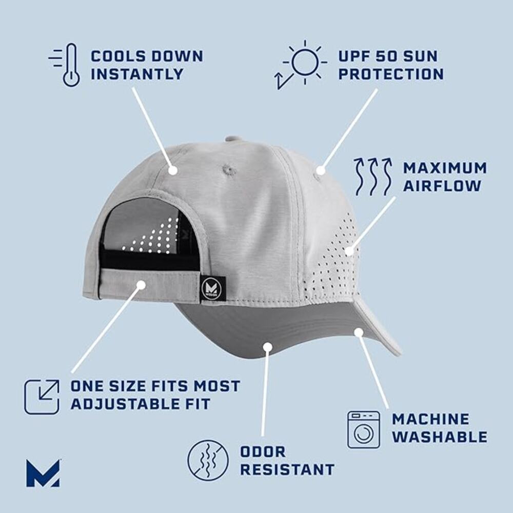 MISSION Cooling Vented Performance Hat - Unisex Baseball Cap for Men & Women